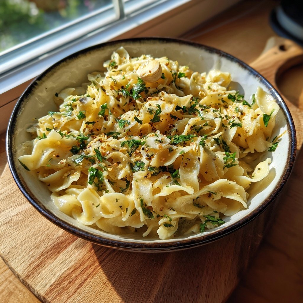 Schnell & Einfach 15-Minuten Knoblauchpasta