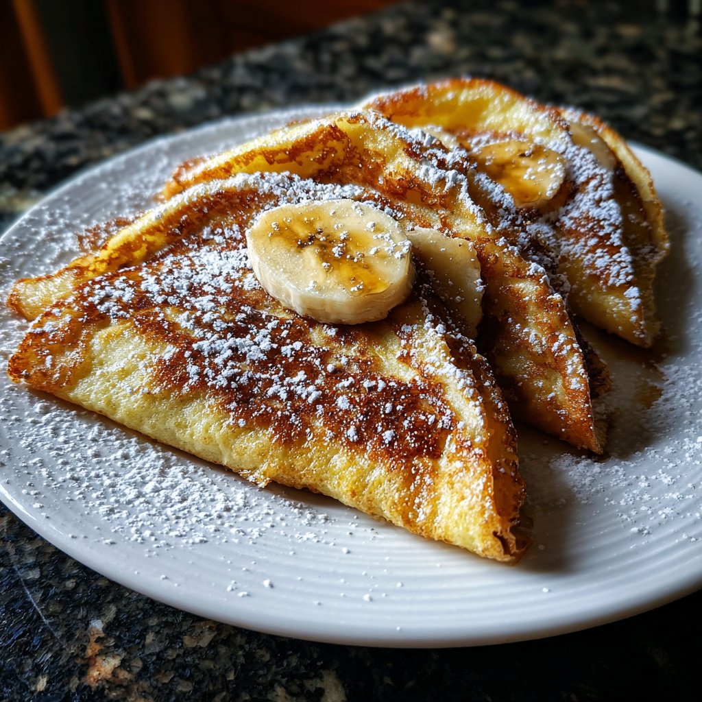 Pfannkuchen mit Banane