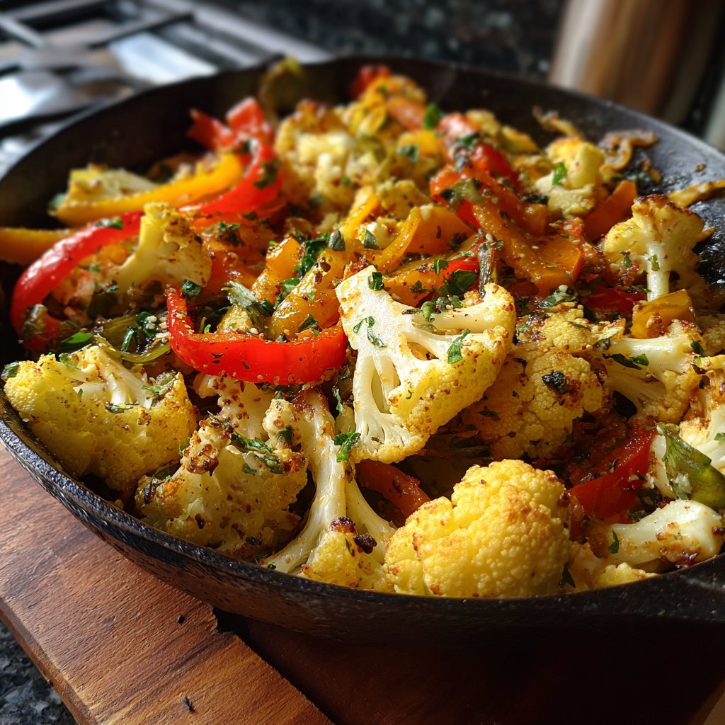 Blumenkohl Pfanne Mediterran