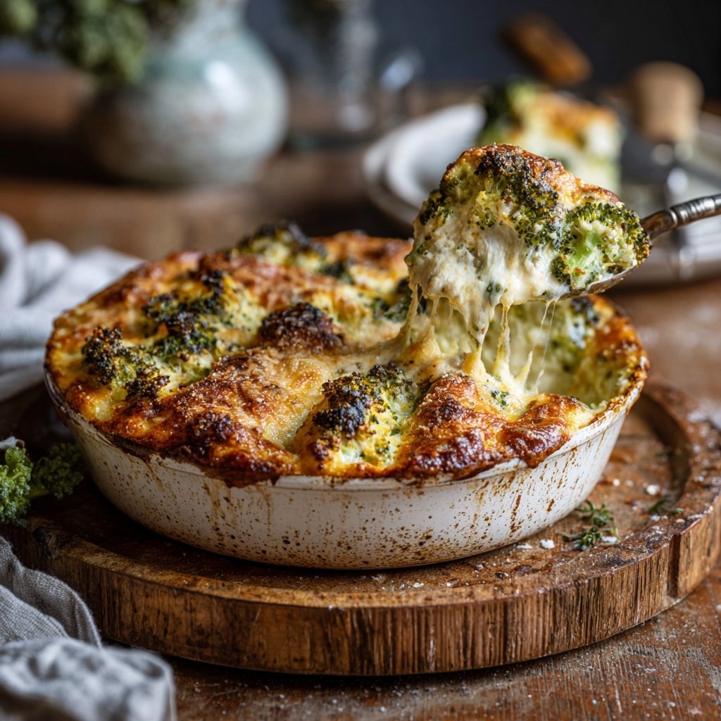 Brokkoli Ricotta Auflauf Mit Muskat