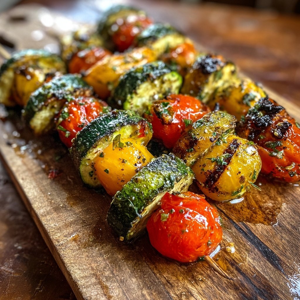 Gegrillte Gemüsespieße