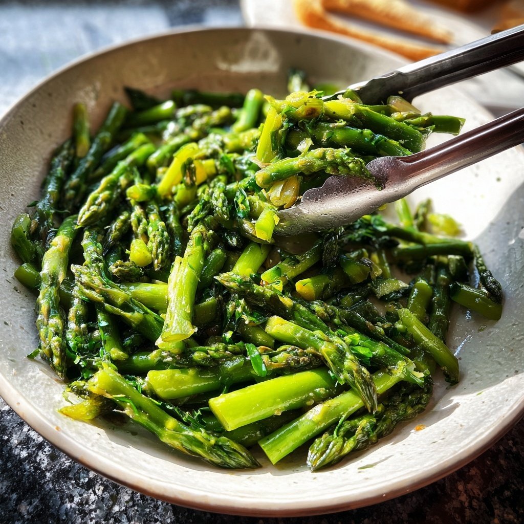 Grüner Spargel Pfanne Schnell