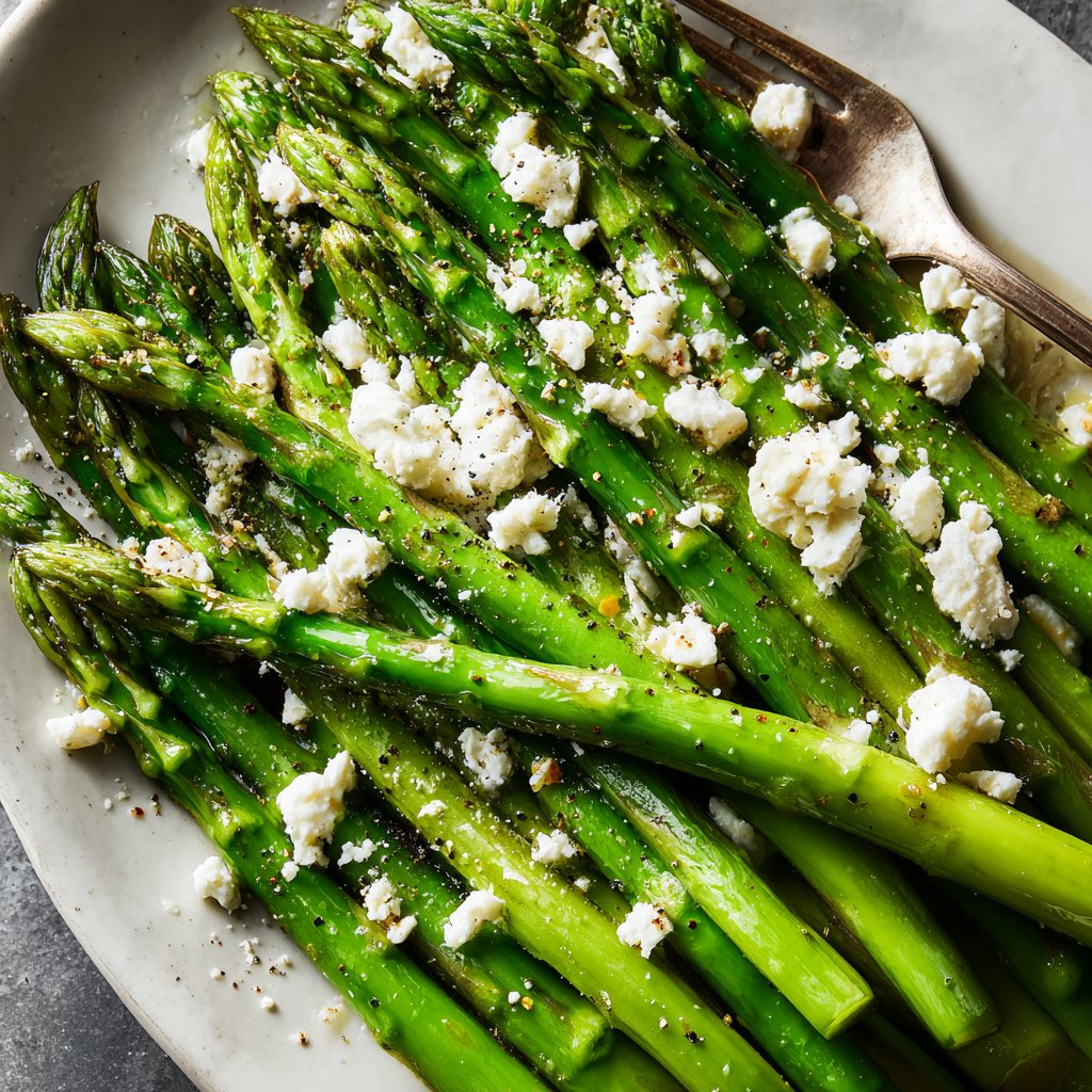 Grüner Spargel Mit Feta