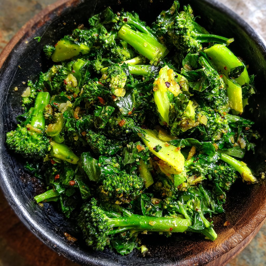 Brokkoli Pfanne Mit Knoblauch