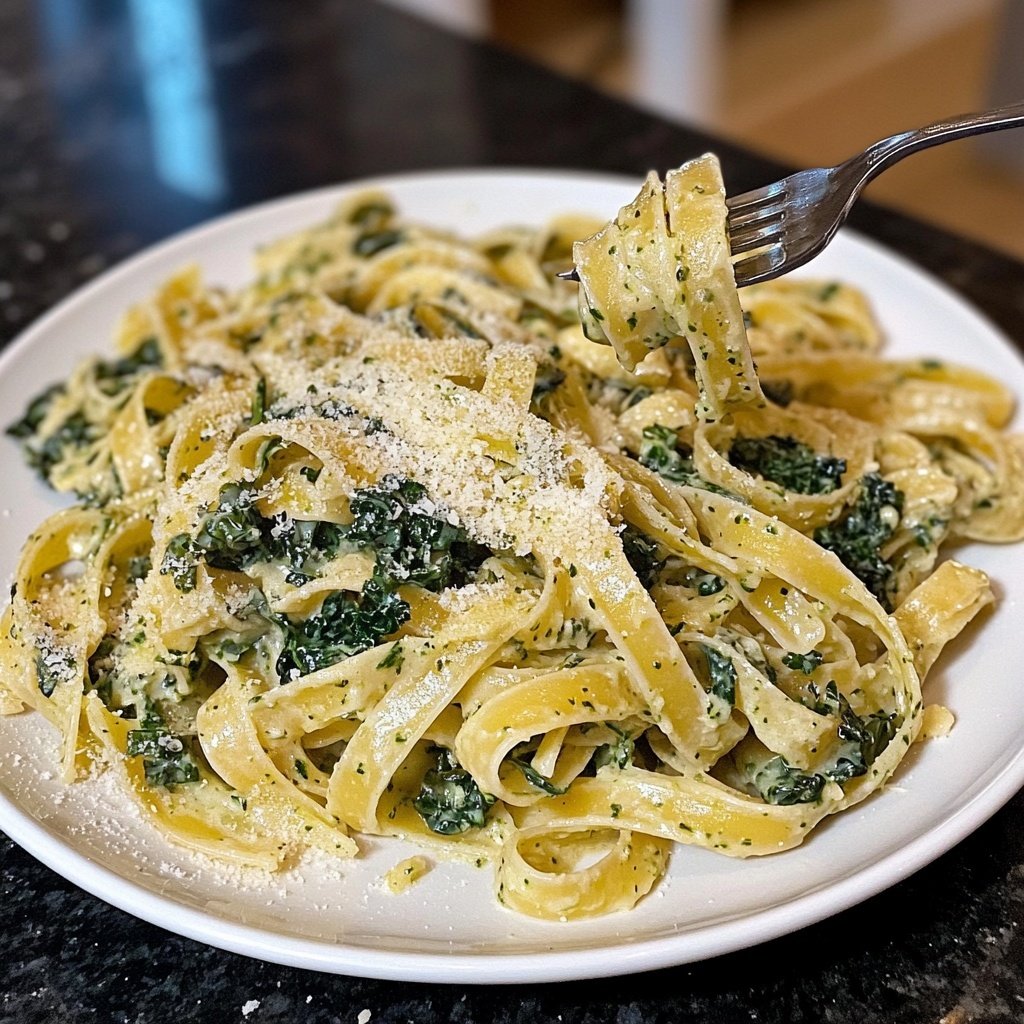 Green Goddess Pasta – mit Spinat und Grünkohl