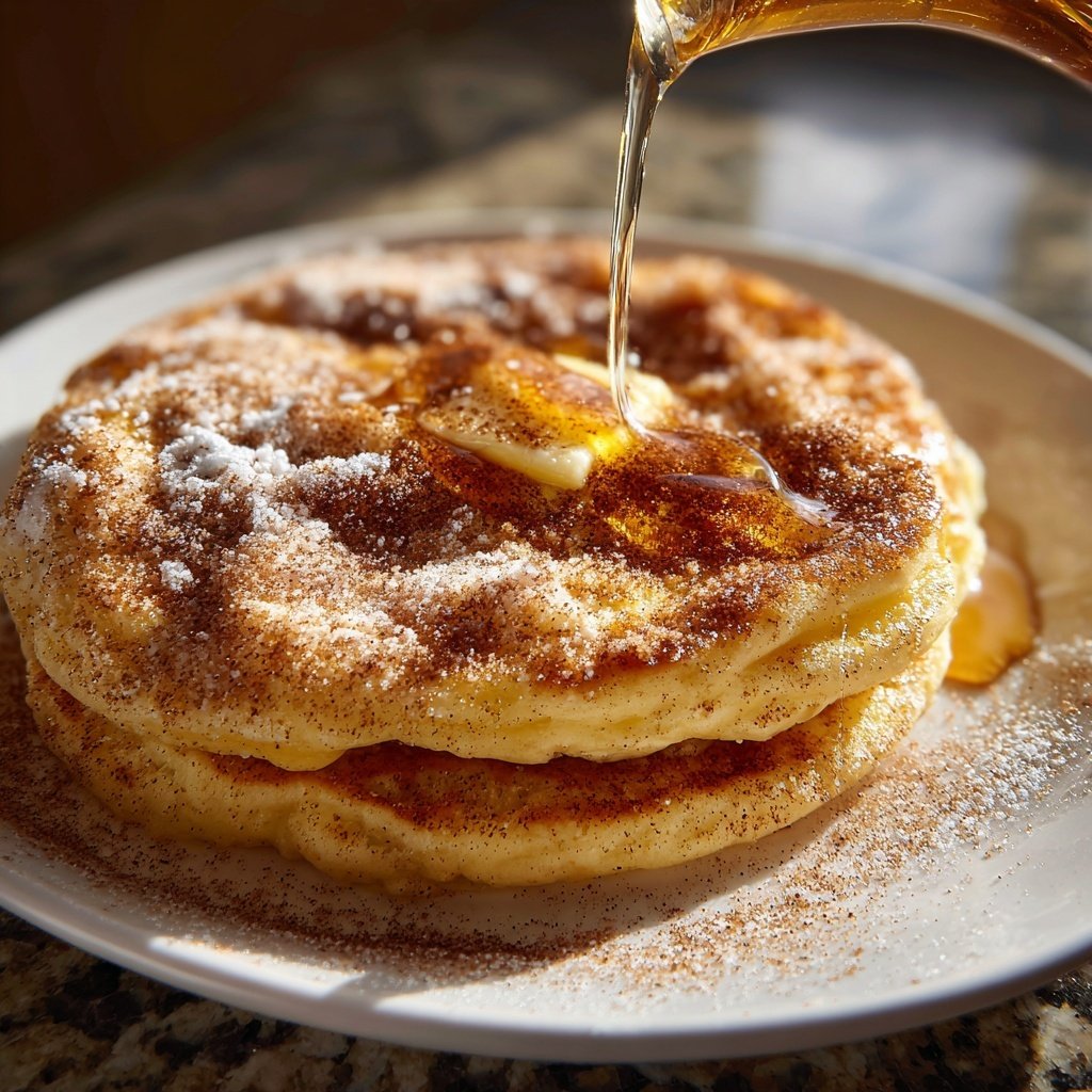 Pfannkuchen mit Zimt und Zucker