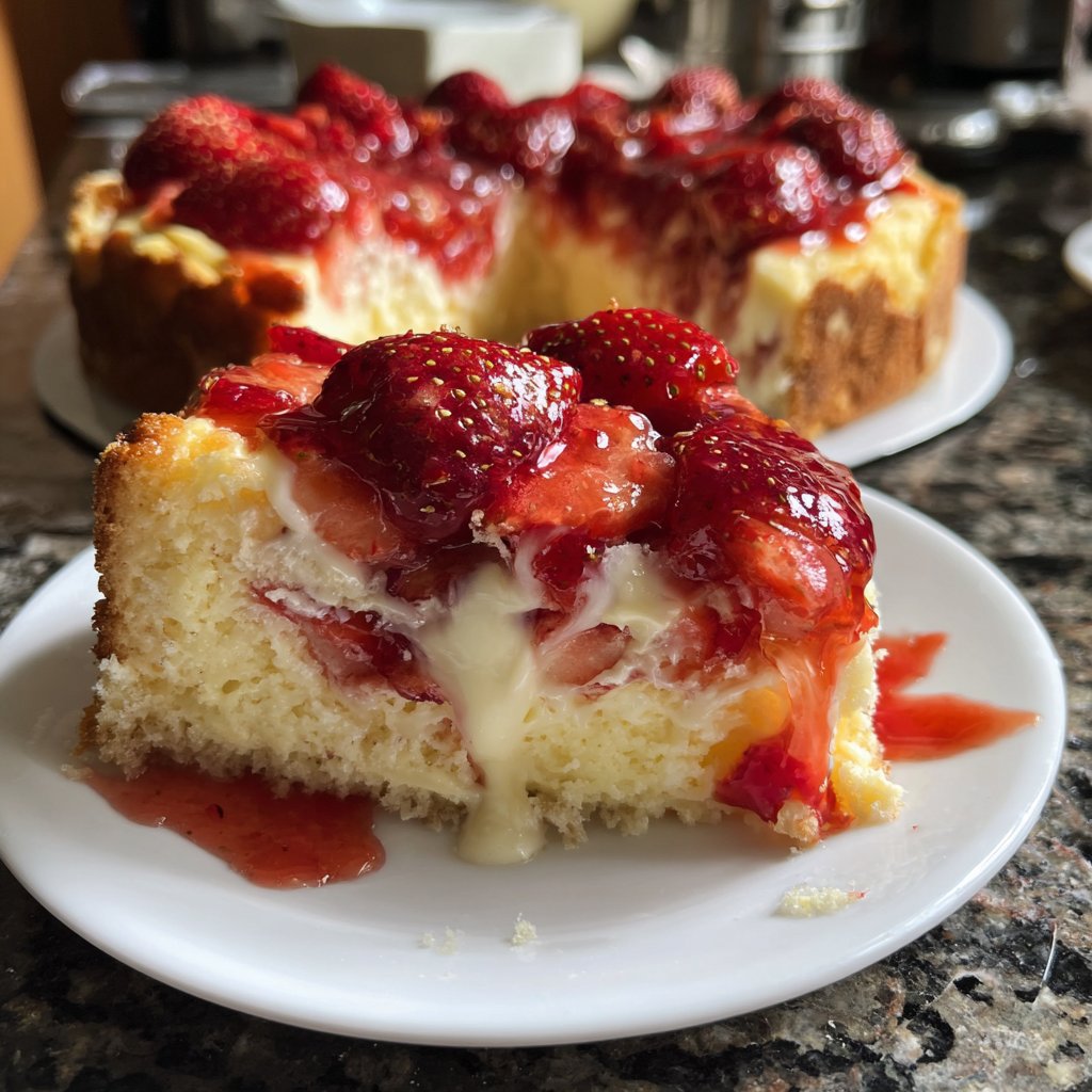 Erdbeerkuchen Mit Schmand